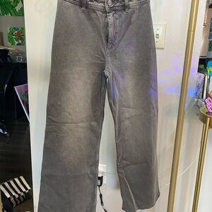 New Antonio Melani Gray wide leg Denim Pants